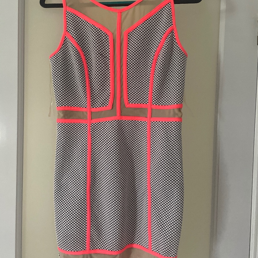 NWT short nude cut out dress